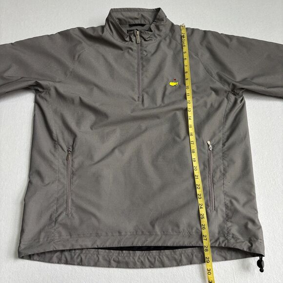Masters Tournament Pullover 1/4 Zip Jacket Mens L Gray Golf Clubhouse Collection - Picture 10 of 11